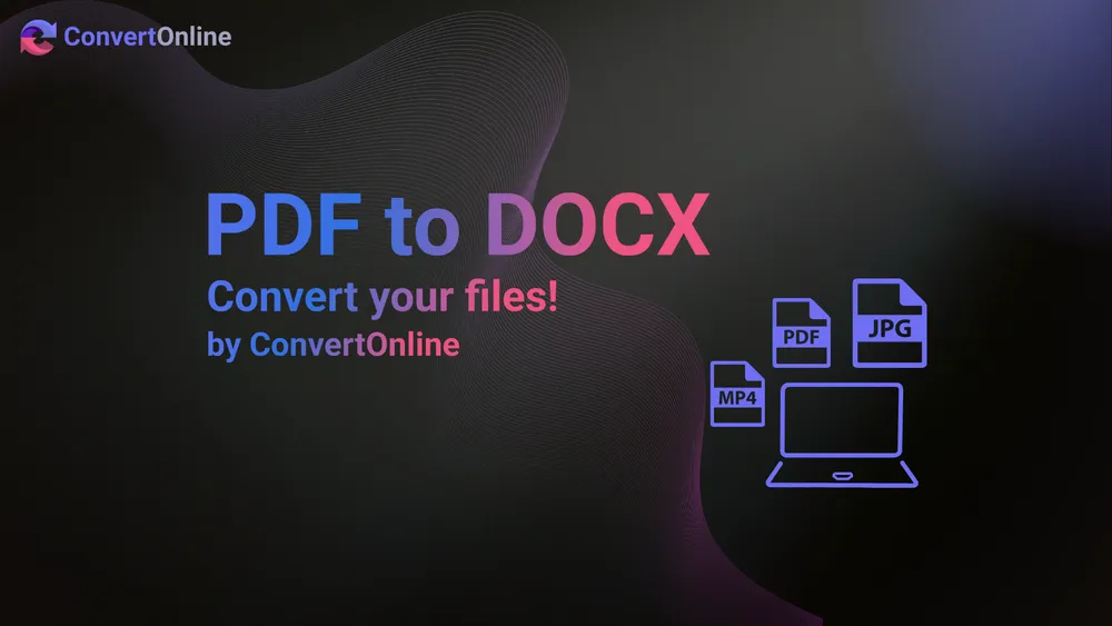 How to convert a PDF document to WORD with the ConvertOnline platform