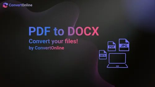 How to convert a PDF document to WORD with the ConvertOnline platform